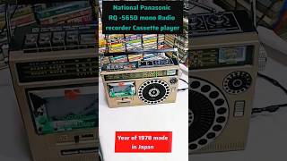 National Panasonic tape recorder RQ565D 3 band Radio 2in1 1978s in Japanaudiorecorderoldradio [upl. by Yahs]