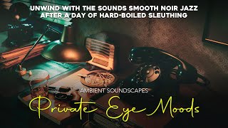 Ambient Soundscapes  Private Eye Moods Smooth Film Noir Jazz Mix [upl. by Stephani464]