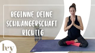 16 Minuten Yoga fürs 1 Trimester  Schwangerschaftsyoga [upl. by Edme]