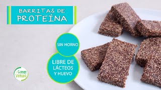 BARRITAS DE PROTEÍNA CASERAS Y BARATAS  Comer Vegano [upl. by Gorey]