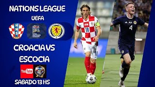 CROACIA vs ESCOCIA  NATIONS LEAGUE  GRUPO A1 FECHA 3  EN VIVO [upl. by Odraner]