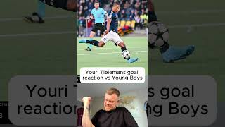 Youri Tielemans goal reaction vs Young Boys avfc championsleague youngboys tielemans reaction [upl. by Northrop229]