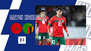 HIGHLIGHTS  Morocco vs Zambia 21 FIFA WorldCup Qualifiers 2026  مباراة المغرب وزامبيا [upl. by Traver]