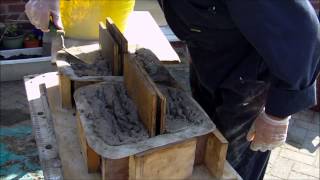 Making concrete retaining wall blocks using Mold Creations Moulds [upl. by Plotkin]