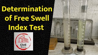 Determination of Free Swell Index Test of Soil By  RT Vashisht Sir CIVIL ROCK [upl. by Towroy]