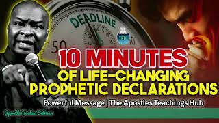 POWERFUL PROPHETIC DECLARATIONS FOR OCTOBER BY APOSTLE JOSHUA SELMAN [upl. by Pfister]