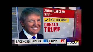 2016 MSNBC Election Night State Calls and Results [upl. by Naic373]