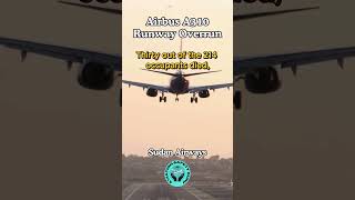 Airbus A310 Runway Overrun  Wet Runway  Sudan Airways  planecrash youtubeshorts shorts [upl. by Ahsiatal766]