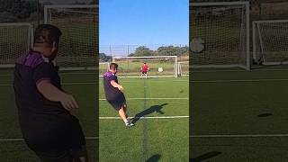 Keeper stands as the ball whistles past him footballshorts soccer goalkeeper skills football [upl. by Partridge]