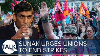 Rishi Sunak Urges Unions To End Strikes After BUMPER Public Pay Rise [upl. by Limemann]