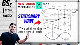 Stationary WavePart 1stNewtonian MechanicsUnit 4Lec 16BScPhysics1st SemesterAll Universities [upl. by Woolson706]