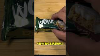 PROVANDO BARRINHA DE PROTEÍNA whey academia wheyprotein review barrinha [upl. by Akiaki]