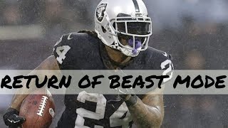 Marshawn Lynch  quotRETURN OF BEAST MODEquot  Ultimate Raiders Highlights HD [upl. by Knuth]