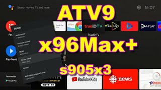 Howto install  Android TV 9  ATV9  to x96Max  S905x3 [upl. by Alphonsine52]