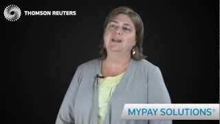 Pamela Gross on myPay Solutions Payroll Processing Service from Thomson Reuters [upl. by Phillie15]