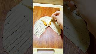 Easy samosa folding food  breakfast  tasty  short  video [upl. by Rivers]