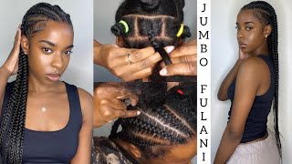 Detailed Fulani Braids From PreParting to Knotless to Feedins Super Easy DIY [upl. by Chew976]