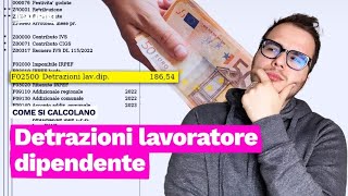 Detrazioni da lavoro dipendente 2024 come si calcola e quanto aumenta il netto [upl. by Warder25]