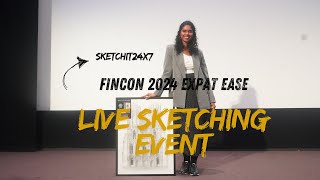 Live sketching at Fincon event 2024 [upl. by Enilkcaj]