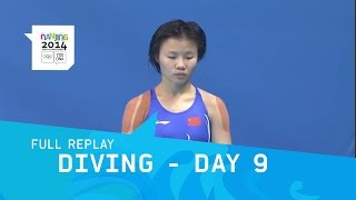 Diving  Day 9 Womens 3m springboard Final  Full Replay  Nanjing 2014 Youth Olympic Games [upl. by Levina]