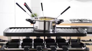 VonShef Raclette Grill with Fondue [upl. by Aiekat]