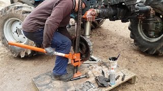 Belarus MTZ82 restoration project Part 22  Front Axle Repair [upl. by Akvir38]