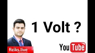 1 Volt potential difference। English and Hindi । Best video । Fiziks live [upl. by Uttica911]