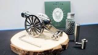 World smallest Mini Napoleon Cannon Toy  Not just Model  Full Stainless Steel [upl. by Blunt281]