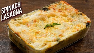 BEST Spinach Lasagna Recipe  How To Make Vegetable Lasagna At Home  Bhumika [upl. by Dario]