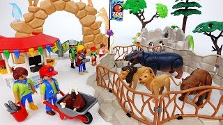 Lets Take A Look Around The Zoo Learn Animal Names With Playmobil Zoo  ToyMart TV [upl. by Adelice]