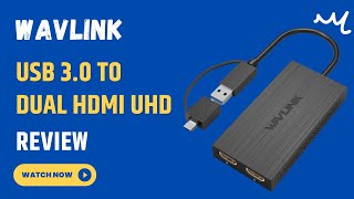 WAVLINK USB 30 to Dual HDMI Adapter Double Your Display  Review [upl. by Anton]