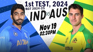 Australia vs India 1st Test Match  AUS vs IND Live Match  Today Cricket Match [upl. by Ybhsa]