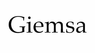 How to Pronounce Giemsa [upl. by Fabrin906]