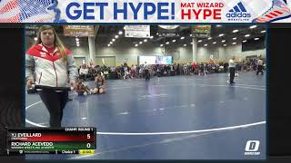 High School 9th  10th Grade 126 Yj Eveillard Owatonna Vs Richard Acevedo Warren Wrestling Acade [upl. by Ahsened]