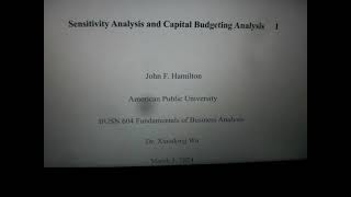 Why Is My PowerPoint Presentation So Boring Sensitivity Analysis and Capital Budgeting Analysis [upl. by Dex]