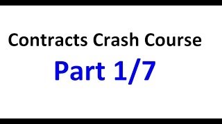 Contracts  Exam Crash Course Part 17 [upl. by Jaddo]