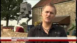 MARTIN FILLERY LIFE SIZE STAR WARS ATST SCOUT WALKER ON BBC POINTS WEST [upl. by Tolman]