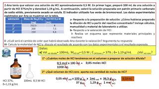 Estandarización de HCl con patrón primario Resolución de problema [upl. by Alamaj670]