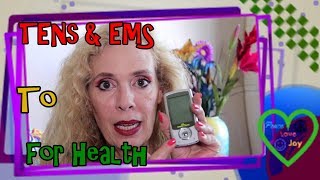 Muscle toning and pain relief with TENS and EMS portable machine [upl. by Dean]