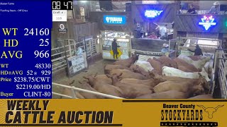 872024  Beaver County Stockyards Special Cow Auction [upl. by Thadeus929]