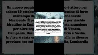 Scuole Chiuse Sabato19 ottobre in 6 regioni per Allerta Meteo allertameteo shorts youtubeitalia [upl. by Raouf907]