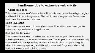 Vulcanicity  Intrusive amp Extrusive Features Resulted From Vulcanicity [upl. by Redmer]