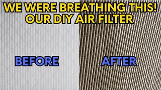 How we used Filtrete air filters to make a DIY extra air filter to handle smoke from wild fires [upl. by Asyram340]