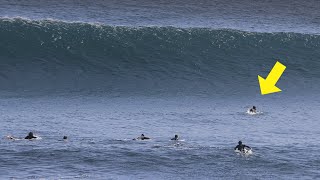 Guy Sits Out The Back Catches Wave Of The Day Opening Scene – Uluwatu [upl. by Cohligan440]