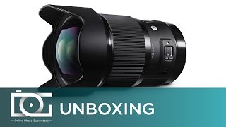 SIGMA 20mm F14 DG HSM Art Lens For NIKON  Unboxing Overview [upl. by Rye]