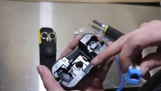 How To Punch Down a Keystone Jack and Use a Keystone Stand [upl. by Kohn617]