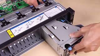 Lenovo ThinkSystem V3 2U server installing a front interposer card [upl. by Nollat]