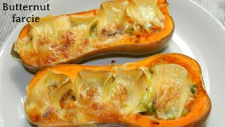 plaisirdedéguster Butternut farcie 193  Stuffed butternut [upl. by Lluj]