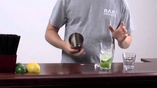 BarProductscom  Julep Cocktail Strainer Demonstration [upl. by Nevla]