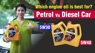 Best Engine Oil for Petrol amp Diesel Car  5w30 vs 5w40 Engine Oil Difference  Hindi [upl. by Fendig187]